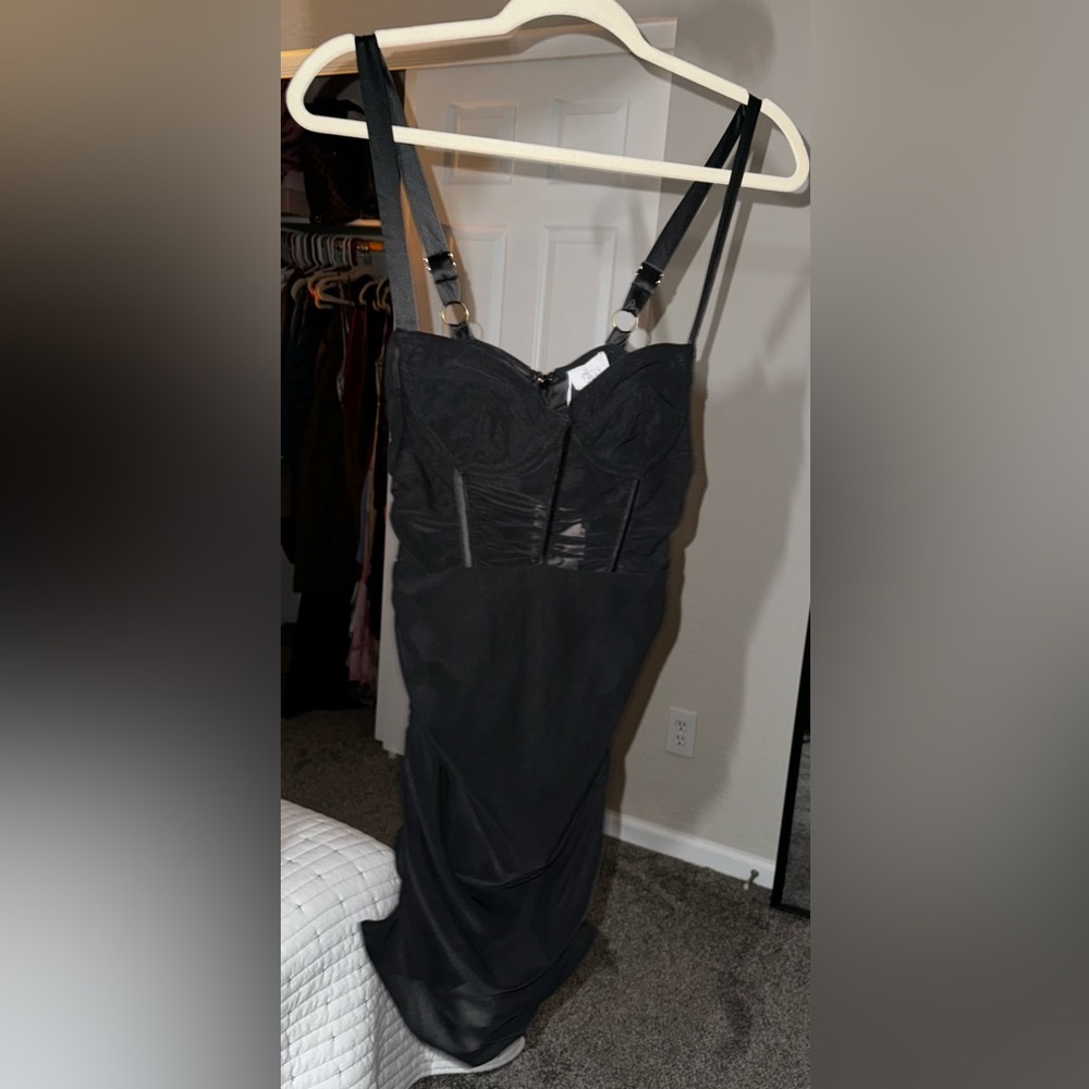 Oh Polly Sheer Mesh Underwire Dress